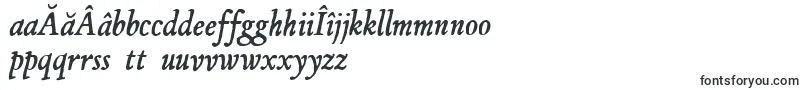 JMH Espinosa Italic-Schriftart – rumänische Schriften