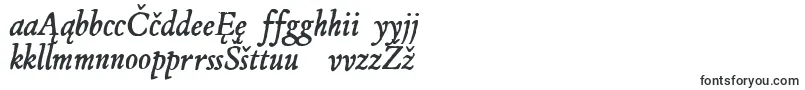 JMH Espinosa Italic-Schriftart – litauische Schriften
