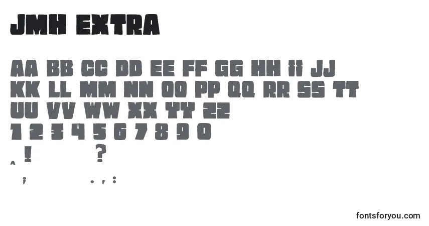 Schriftart JMH EXTRA – Alphabet, Zahlen, spezielle Symbole