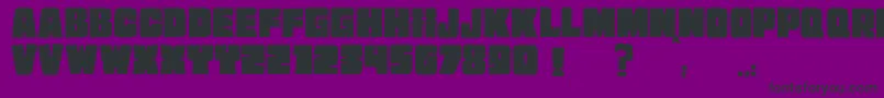 JMH EXTRA Font – Black Fonts on Purple Background