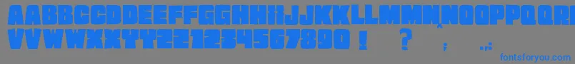 JMH EXTRA Font – Blue Fonts on Gray Background