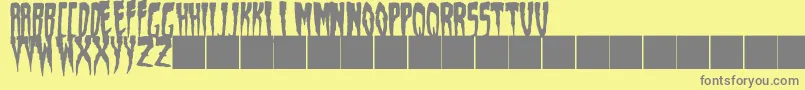 JMH Hallowen 2017 Font – Gray Fonts on Yellow Background