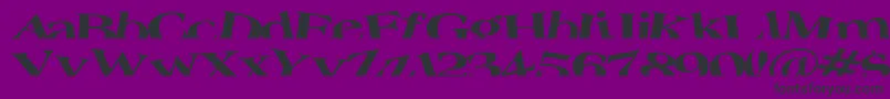 Troug Font – Black Fonts on Purple Background