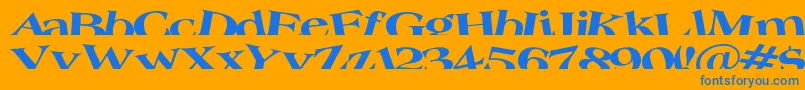 Troug-fontti – siniset fontit oranssilla taustalla