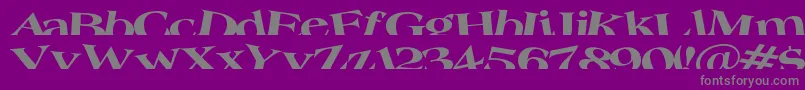Weitere Informationen zur Troug-Schriftart Troug-Schriftart – Graue Schriften auf violettem Hintergrund