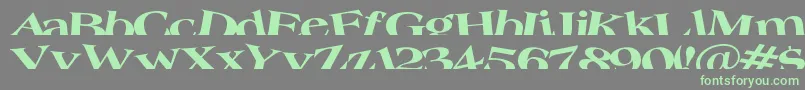 Troug-fontti – vihreät fontit harmaalla taustalla