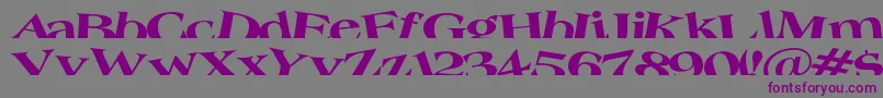 Troug Font – Purple Fonts on Gray Background