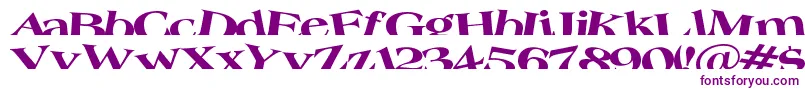 Шрифт Troug – фиолетовые шрифты на белом фоне