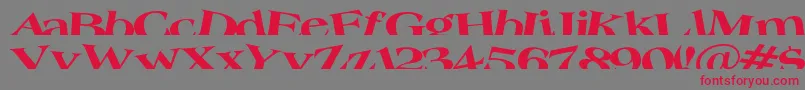 Шрифт Troug – красные шрифты на сером фоне