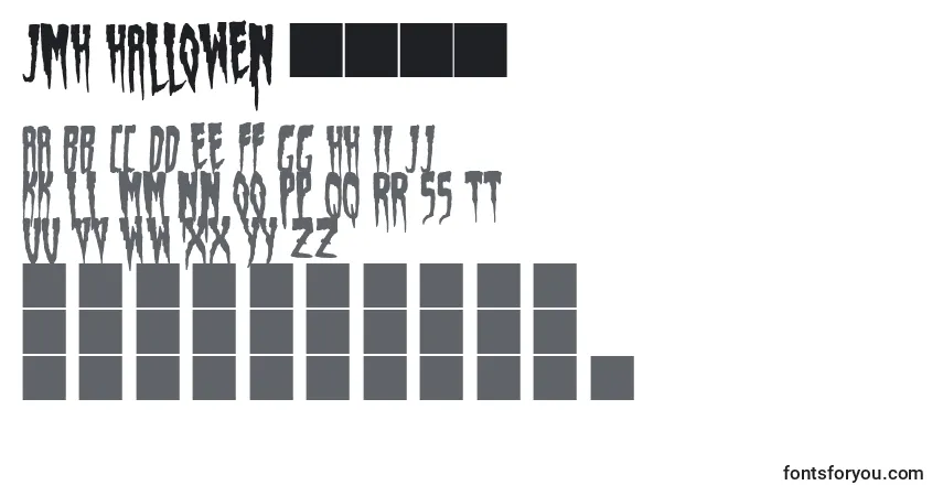 Schriftart JMH Hallowen 2017 (130900) – Alphabet, Zahlen, spezielle Symbole