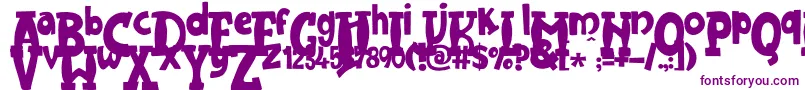 JMH Harry Dickson One Font – Purple Fonts on White Background