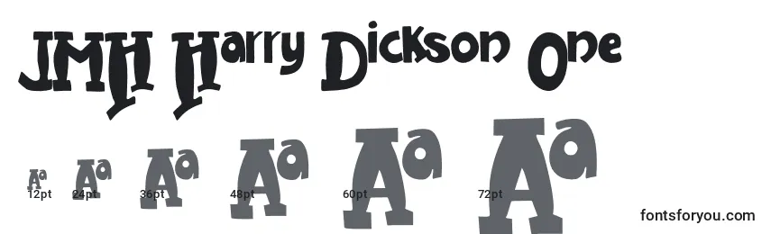 JMH Harry Dickson One Font Sizes