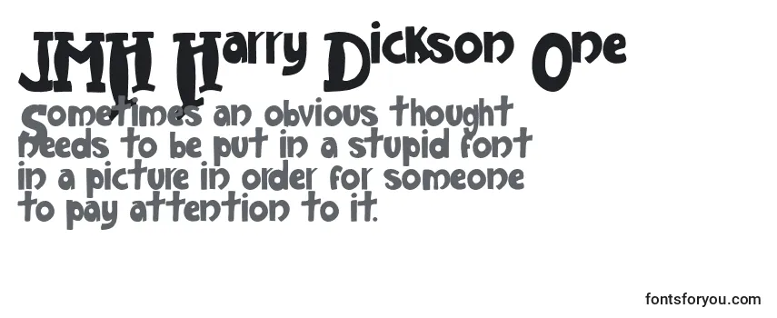 JMH Harry Dickson One Font