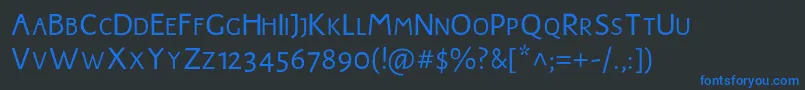 JMH Harry Dickson Subs Font – Blue Fonts on Black Background