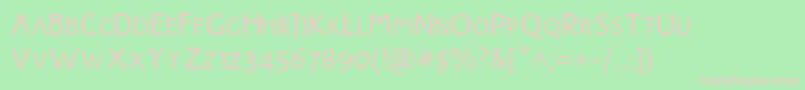 JMH Harry Dickson Subs Font – Pink Fonts on Green Background