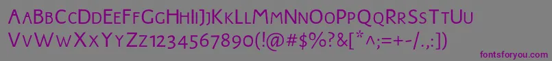 JMH Harry Dickson Subs Font – Purple Fonts on Gray Background