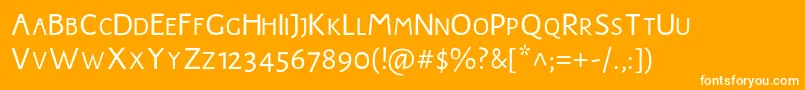 JMH Harry Dickson Subs Font – White Fonts on Orange Background