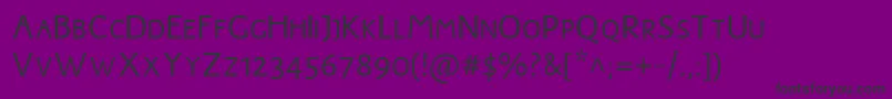 フォントJMH Harry Dickson Subs – 紫の背景に黒い文字