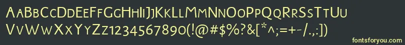 JMH Harry Dickson Subs Font – Yellow Fonts on Black Background