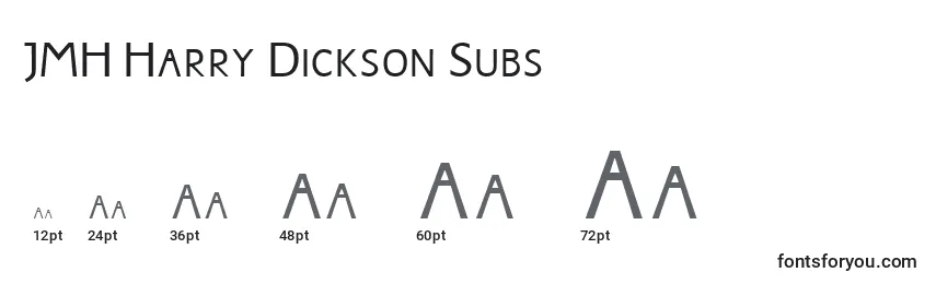 Tamaños de fuente JMH Harry Dickson Subs (130904)