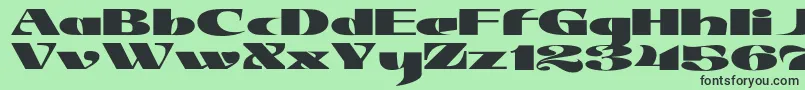 JMH Jezail Font – Black Fonts on Green Background