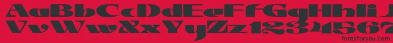 JMH Jezail Font – Black Fonts on Red Background