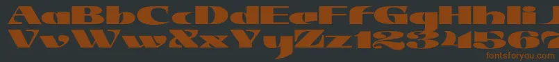 JMH Jezail Font – Brown Fonts on Black Background