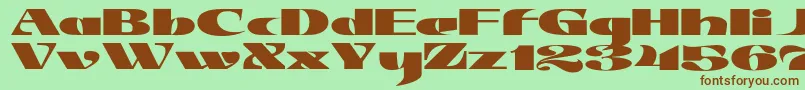 JMH Jezail Font – Brown Fonts on Green Background
