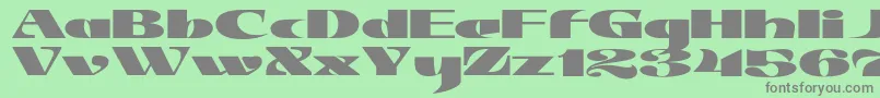 JMH Jezail Font – Gray Fonts on Green Background