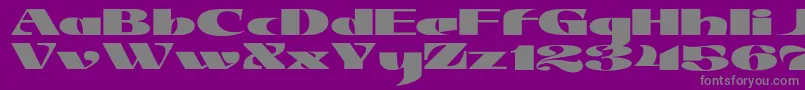 JMH Jezail Font – Gray Fonts on Purple Background