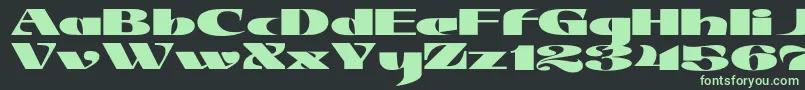 JMH Jezail Font – Green Fonts on Black Background