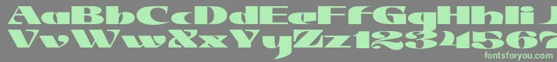 JMH Jezail Font – Green Fonts on Gray Background