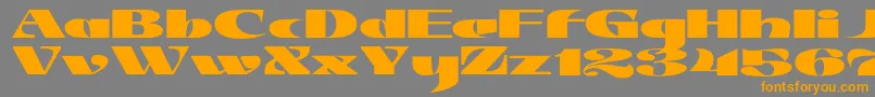 JMH Jezail Font – Orange Fonts on Gray Background
