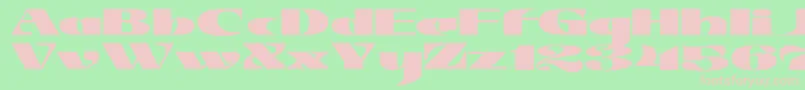 JMH Jezail Font – Pink Fonts on Green Background