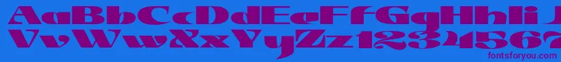 JMH Jezail Font – Purple Fonts on Blue Background