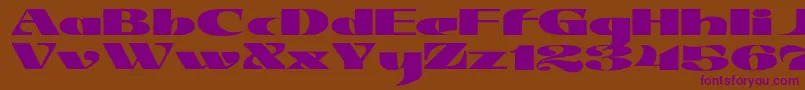 JMH Jezail Font – Purple Fonts on Brown Background