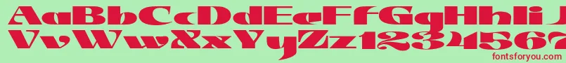 JMH Jezail Font – Red Fonts on Green Background