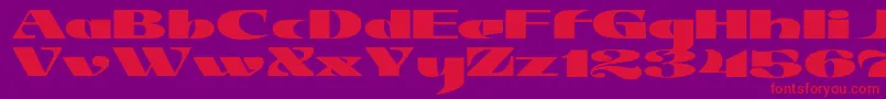 JMH Jezail Font – Red Fonts on Purple Background