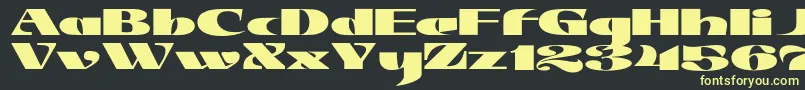 JMH Jezail Font – Yellow Fonts on Black Background