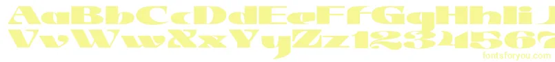 Czcionka JMH Jezail – żółte czcionki