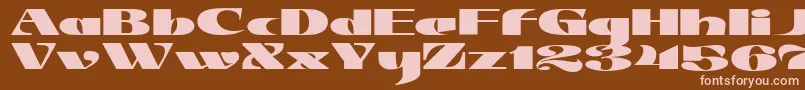 JMH Jezail Font – Pink Fonts on Brown Background