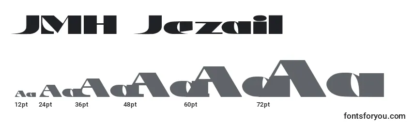 Размеры шрифта JMH Jezail (130908)