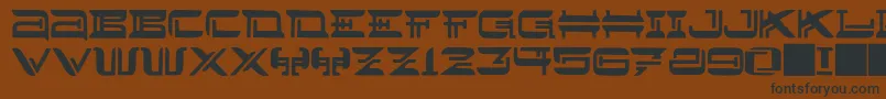 JMH Lee West Font – Black Fonts on Brown Background