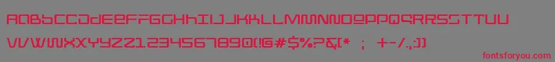 Шрифт WormboxRounded – красные шрифты на сером фоне