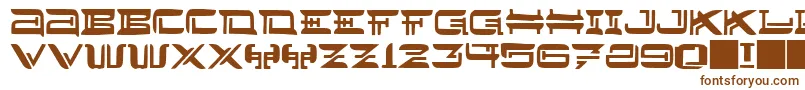 JMH Lee West-fontti – ruskeat fontit valkoisella taustalla