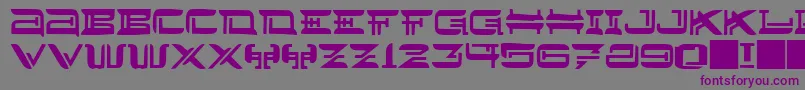 Шрифт JMH Lee West – фиолетовые шрифты на сером фоне