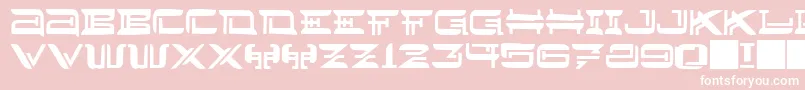 フォントJMH Lee West – ピンクの背景に白い文字
