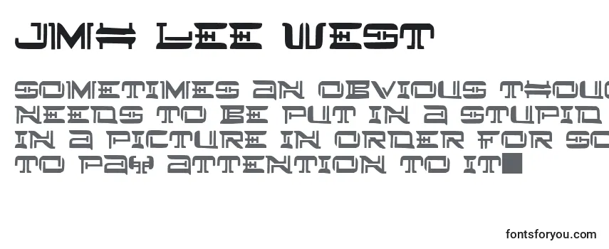 Шрифт JMH Lee West (130910)