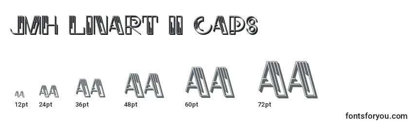 JMH Linart II Caps Font Sizes