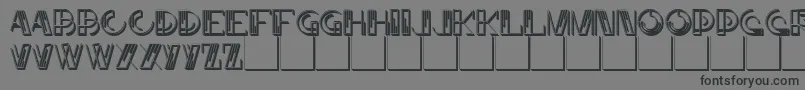 JMH Linart II Caps Font – Black Fonts on Gray Background